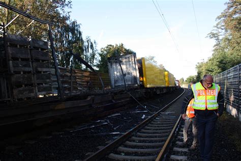 Nach Güterzugbrand Bild der Zerstörung auf der Bahnstrecke in Wunstorf