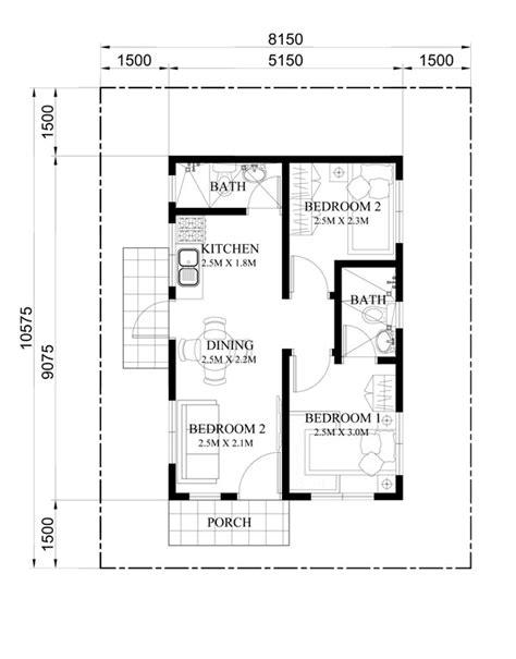 Odh 2015005floor Plan Pinoy House Plans