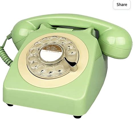 Benotek Vintage Retro Old Fashion Rotary Dial Home And Office Telephone