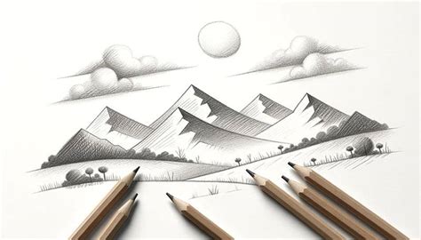 Unveiling the Secrets: Discover the Joy of Pencil Drawing Mountains ...