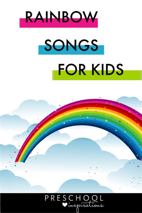 The Best Rainbow Songs For Kids Preschool Inspirations