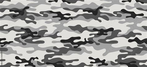 Print Texture Military Camouflage Repeats Seamless Army Black White