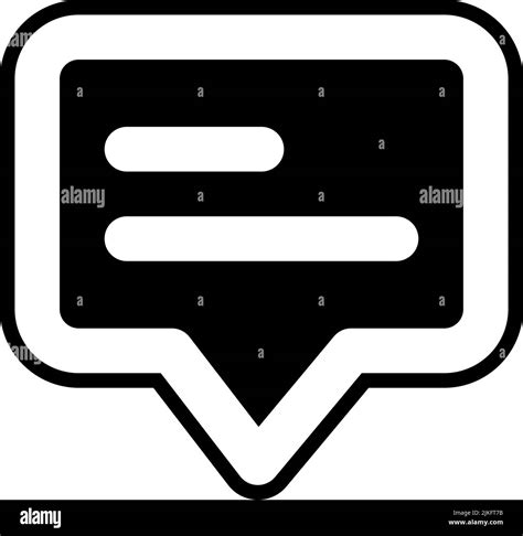 Chat Icon Black Vector Illustration Stock Vector Image And Art Alamy