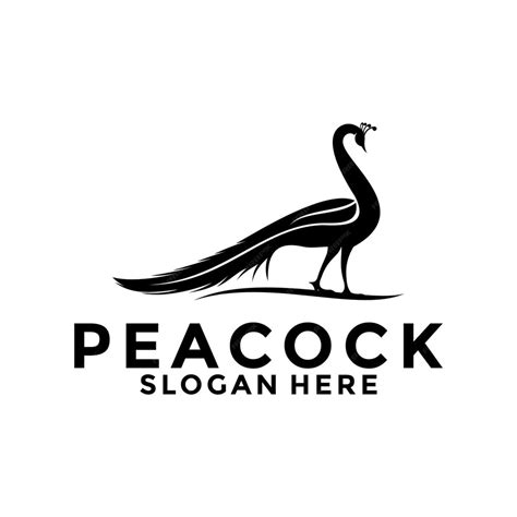 Premium Vector Luxurious Peacock Bird Logo Icon Abstract Peacock Logo