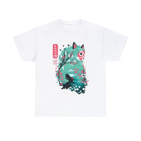 Ghibli S Princess Mononoke Adventure Graphic Tee Minimalistic Abstract