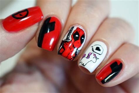 Deadpool Nails By Plus10kapow From Nail Art Gallery Ногти Маникюр