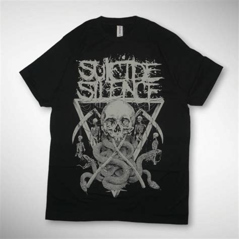 Jual KAOS BAND OFFICIAL SUICIDE SILENCE SKULL SCYTHE Shopee Indonesia