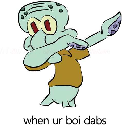 Download Squidward Dancing  Transparent Dab Spongebob