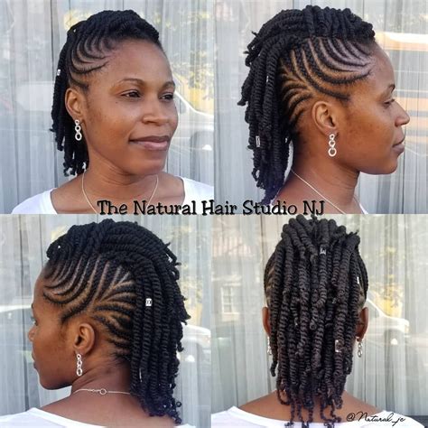 Cornrow Natural Hair Mohawk Styles Tophumanhairstyle