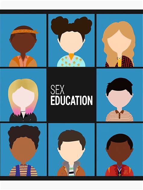 Sex Education Icons Poster For Sale By Rachelglahands Redbubble