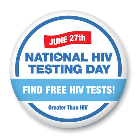 National Hiv Testing Day Graphic Greater Than Hiv