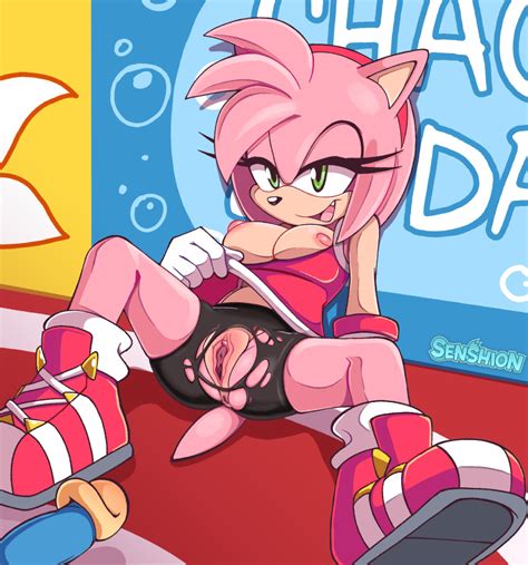 Hentai Pussy Girl Accessory Amy Rose Anthro Anus Areola Artist