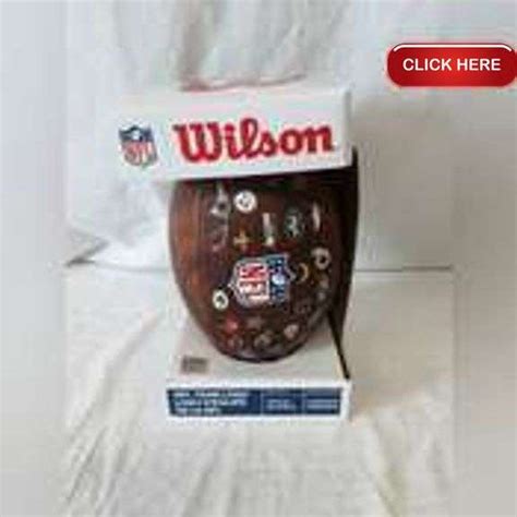 WILSON FOOTBALL WITH NFL TEAM LOGOS - Rideau Auctions