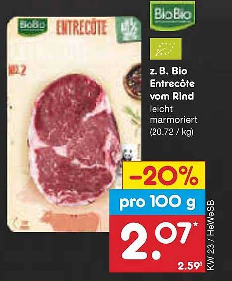 Bio Entrec Te Vom Rind Angebot Bei Netto Marken Discount Prospekte De