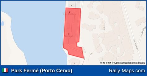 Park Ferm Porto Cervo Stage Map Rally Costa Smeralda Terra Sarda