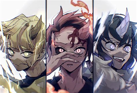 Tanjiro Zenitsu Inosuke Demon Slayer Vs Pillar Men Ot