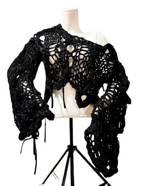 Gothic Crochet Crop Topcrochet Festival Crop Topcrochet Mesh Etsy Artofit