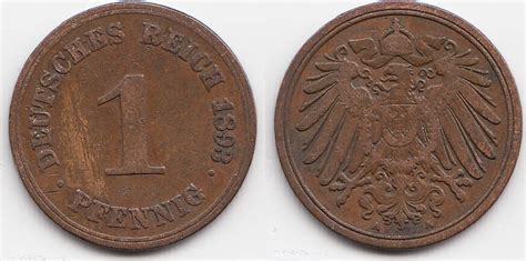 Kaiserreich Pfennig A Gro Er Adler Kupfer Fast Sehr Sch N Ma