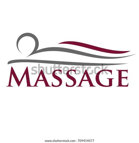 Vetor Stock De Massage Logo Vector Livre De Direitos 709454077