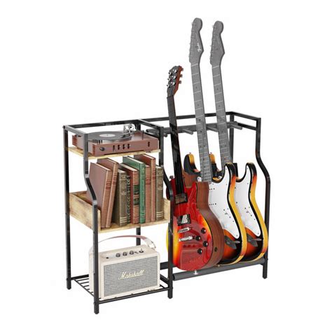 Guitar Stand For 3 Electric Or Bass Guitars Guitar Rack With 3 Tier S