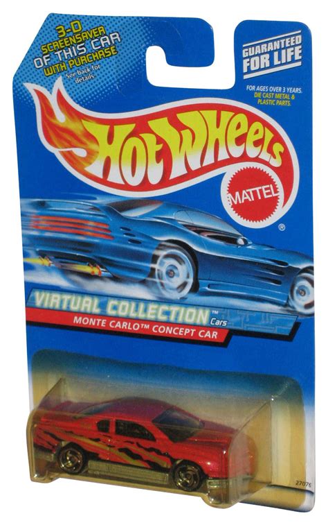 Hot Wheels Virtual Collection Red Monte Carlo Concept Car