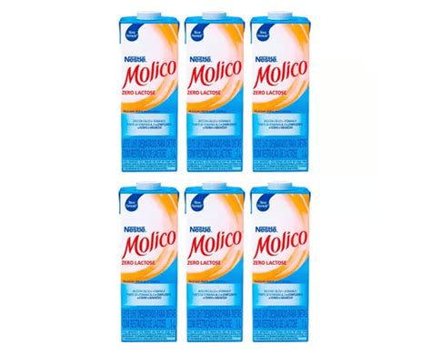 Kit Leite Desnatado Zero Lactose Molico 1L 6 Unidades Ofertinha