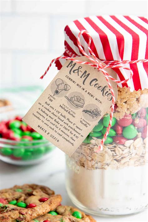 M M Cookie Mix In A JarEasy Christmas Food Gift Wholefully