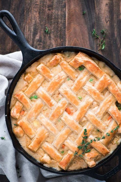 One Skillet Chicken Pot Pie Therecipecritic