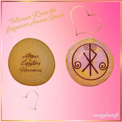 TALISMAN Runes liées Fréquence Amour Source