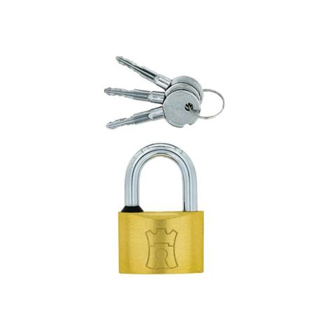 Fort Knox Brass Quattro High Security Padlock 50mm P2m20u Chamberlain