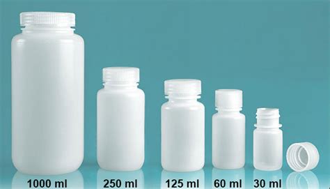 Sks Science Products Lab Bottles Leak Proof Natural Hdpe Wide Mouth