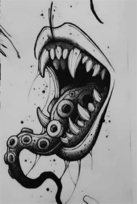 Creepy Drawings Creepy Tattoos Dark Art Drawings Art Drawings Simple