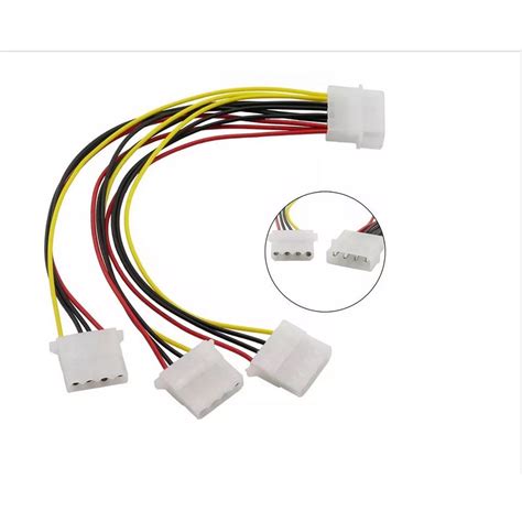 Cabo Adaptador Molex Pinos Psu Fonte Para Entradas Molex Shopee