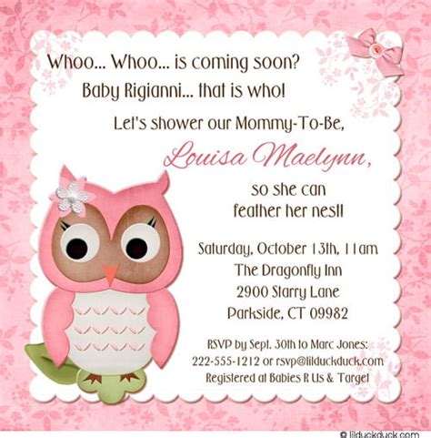 Pink Owl Baby Shower Thank You Card | FREE Printable Baby Shower ...