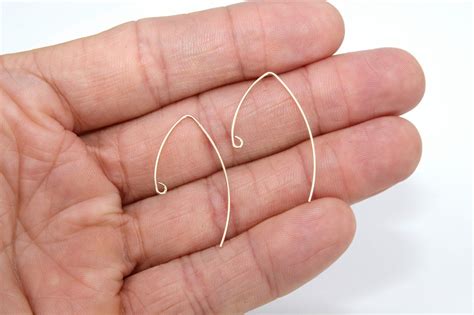 14 K Gold Filled Ear Wire Hooks V Hook Wire Earring Findings 2167 20