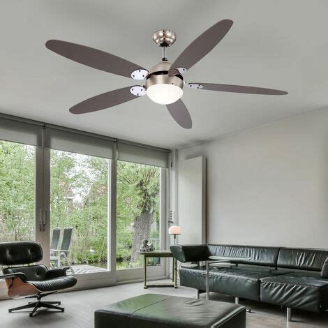 Deckenventilator Mit Zugschalter Und Led Leuchtmittel Cm Stufen