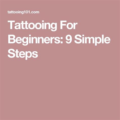 Tattooing For Beginners 9 Simple Steps Click On Image To Read The Full Article Irezumi