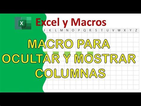 Ocultar Columnas En Excel YouTube