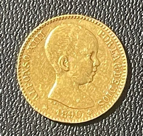 Spain 20 Pesetas 1890 MPM Alfonso XIII 1886 1931 Catawiki