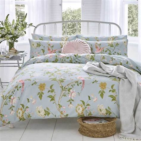 Laura Ashley Summer Palace Duck Egg Bedding Closs And Hamblin