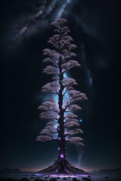 Premium Ai Image Giant Pink Tree