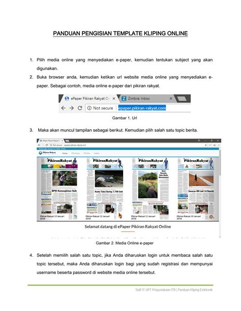 Solution Panduan Pengisian Template Kliping Online Studypool