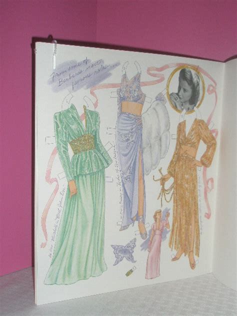 Vintage Barbara Stanwyck Paper Doll Book By Marilyn Henry Etsy