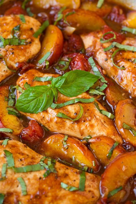 Peach Chicken {with Balsamic} - Cooking Classy
