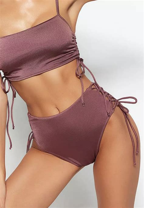 Buy Trendyol Lace Up Bikini Bottom Online ZALORA Malaysia