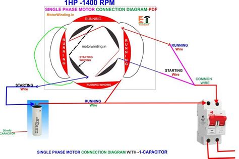 Wiring The Single Phase Motor A Diagram Guide Wiremystique