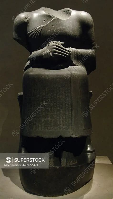 ARTE MESOPOTAMICO SUMERIO Escultura de GUDEA príncipe patesi o ensi