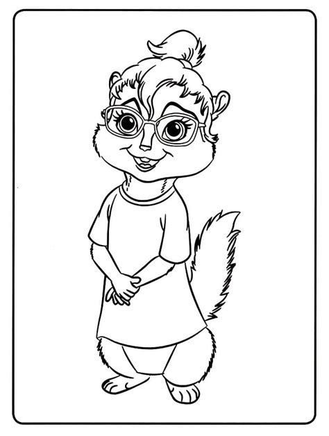 Coloriage Jeanette Dans Alvin Et Les Chipmunks T L Charger Et