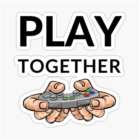 "Play Together " Sticker for Sale by Shalnark99 | Redbubble