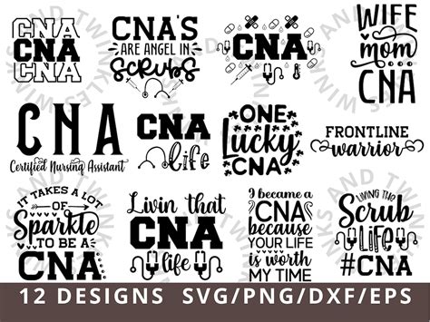 Nurse Assistant Svg Nursing Assistant Svg Png Dxf Cna Svg Certified Nursing Assistant Svg Cut